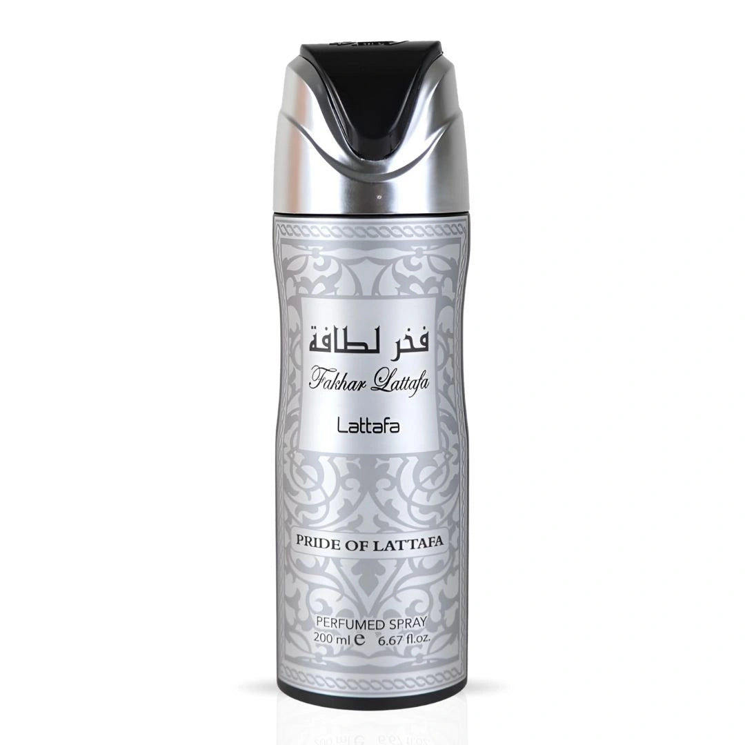 Fakhar Men Deodorant Spray 200ML (6.67 OZ) by Lattafa | Bold, Refreshing, Exquisite Scent - Intense Oud