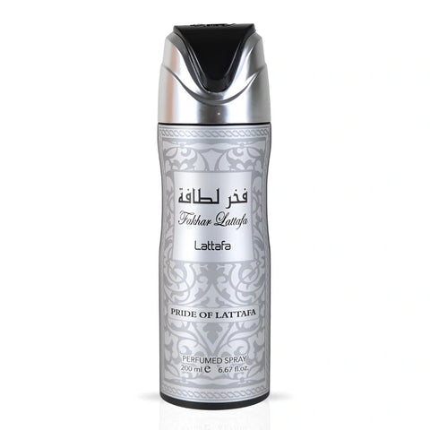 Fakhar Men Deodorant Spray 200ML (6.67 OZ) by Lattafa | Bold, Refreshing, Exquisite Scent - Intense Oud