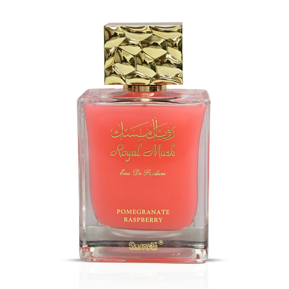 Royal Musk Pomegranate Raspberry EDP 100ML (3.4 OZ) by SURRATI, Exotic Fragrances for Men & Women. - Intense Oud