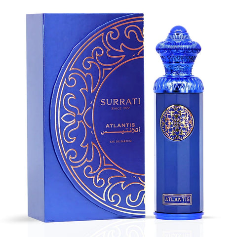 Atlantis Eau de Parfum Spray 140ml (4.7 oz) by Surrati | Crisp Citrus, Salty Waves & Smooth Woods Beneath - Intense Oud