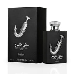 Ishq Al Shuyukh Silver EDP - 100mL (3.4 oz) by Lattafa Pride - Intense Oud