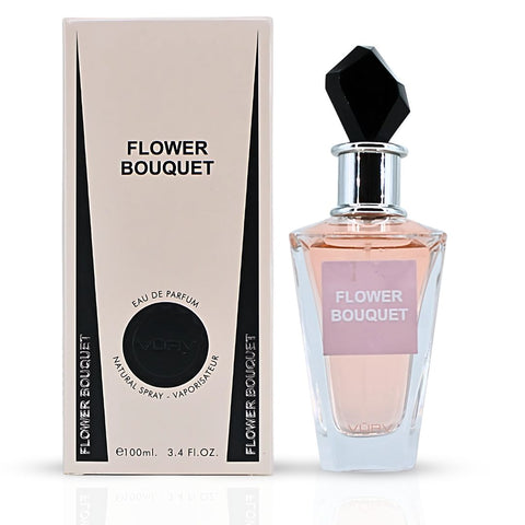Flower Bouquet Eau De Parfum Spray 100ML (3.4 OZ) By Vurv | A Rich Floral Symphony With A Seductive Blend Of Orchid, Jasmine & Vanilla, Leaving A Captivating Scent. - Intense Oud