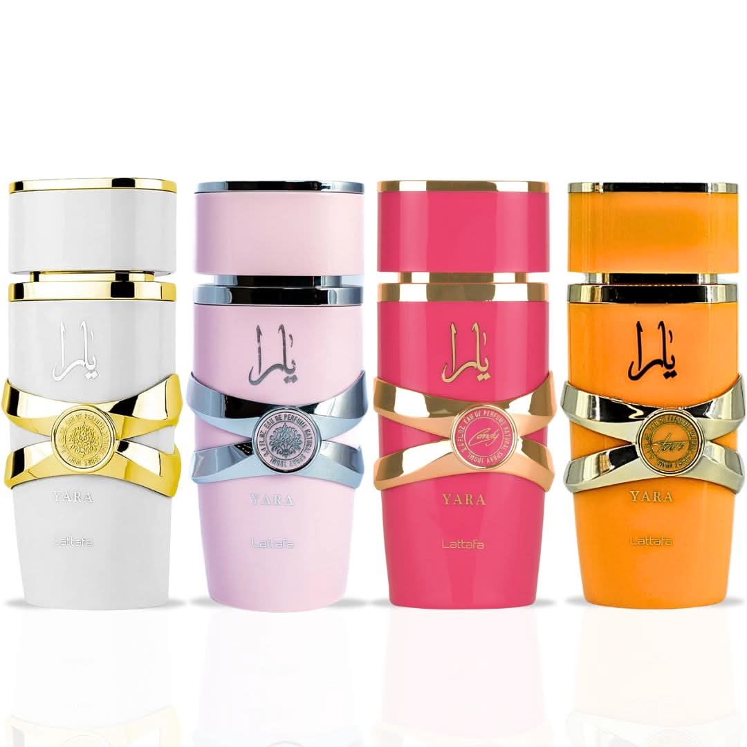 Yara Smart Collection Yara, Yara Candy, Yara Moi & Yara Tous Eau de Parfum Sprays 100ml (3.4 ...