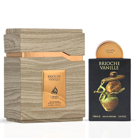 Brioche Vanille Eau de Parfum Spray 100ml (3.4 oz) by Lattafa Pride | Gourmand Warmth With A Floral-Wooded Twist - Intense Oud