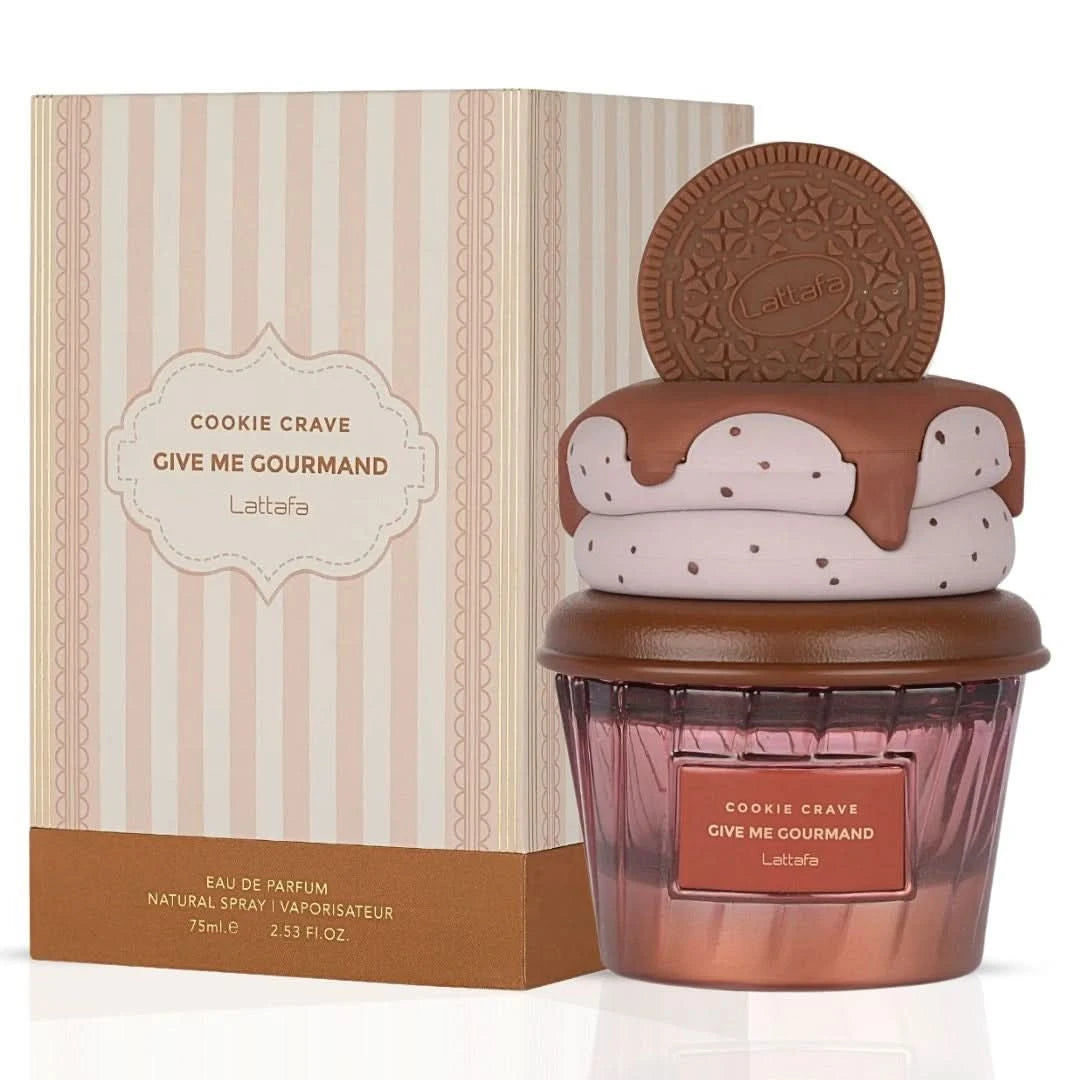 Cookie Crave Eau de Parfum Spray 75ml (2.5 oz) by Lattafa - Intense Oud