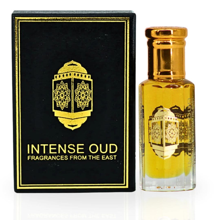 Intense Oud Poison Girl perfume oil for women in 12ml bottle with black gift box, featuring elegant loose oil packaging.