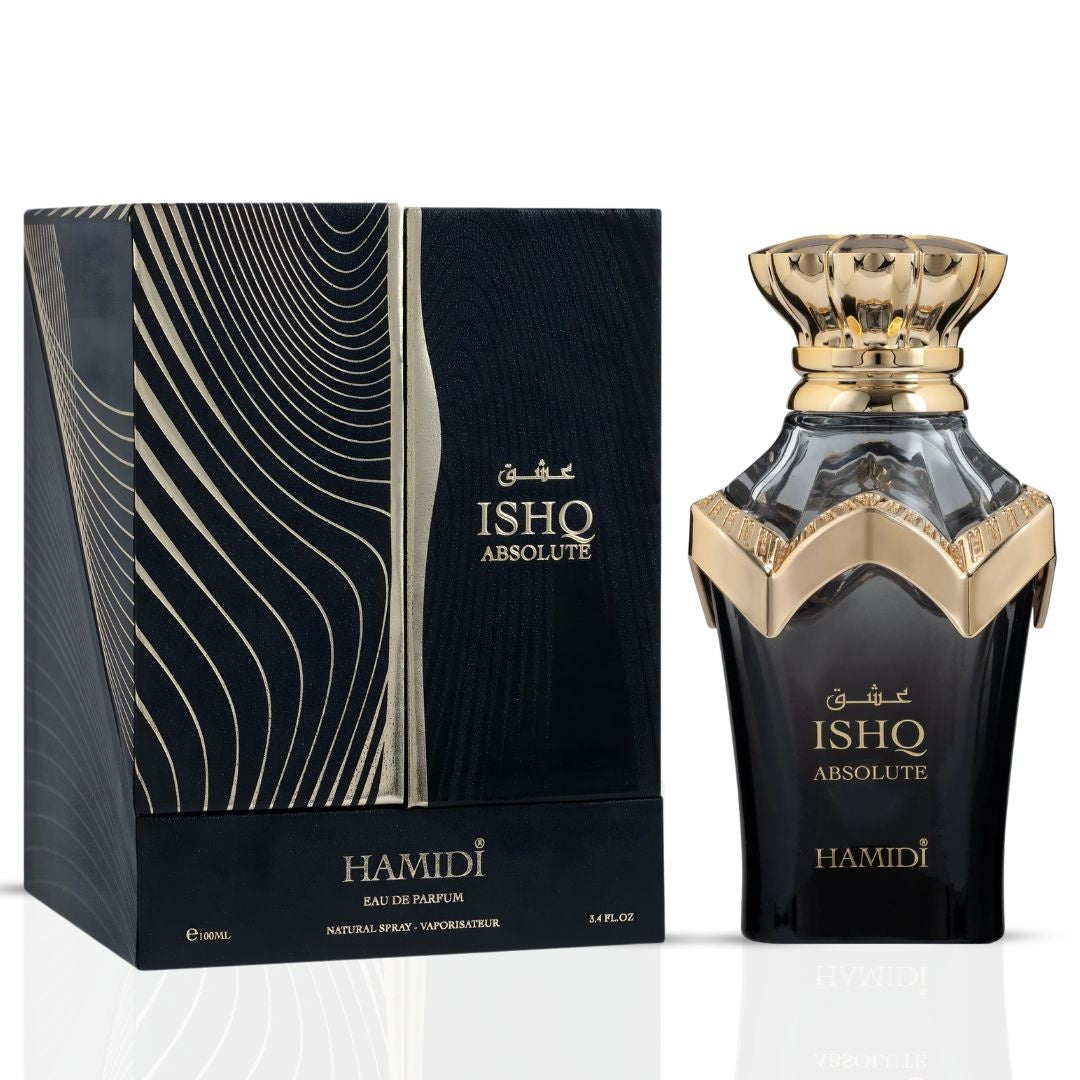 Ishq Absolute Eau de Parfum Spray 100ml (3.4 oz) by Hamidi - Intense Oud