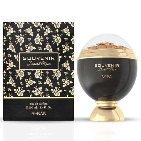 Souvenir Desert Rose Eau De Parfum Spray 100ML (3.4 OZ) By Afnan | A Burst Of Juicy Fruits & Delicate Florals, Grounded By Warm Woods For An Enchanting Experience. - Intense Oud