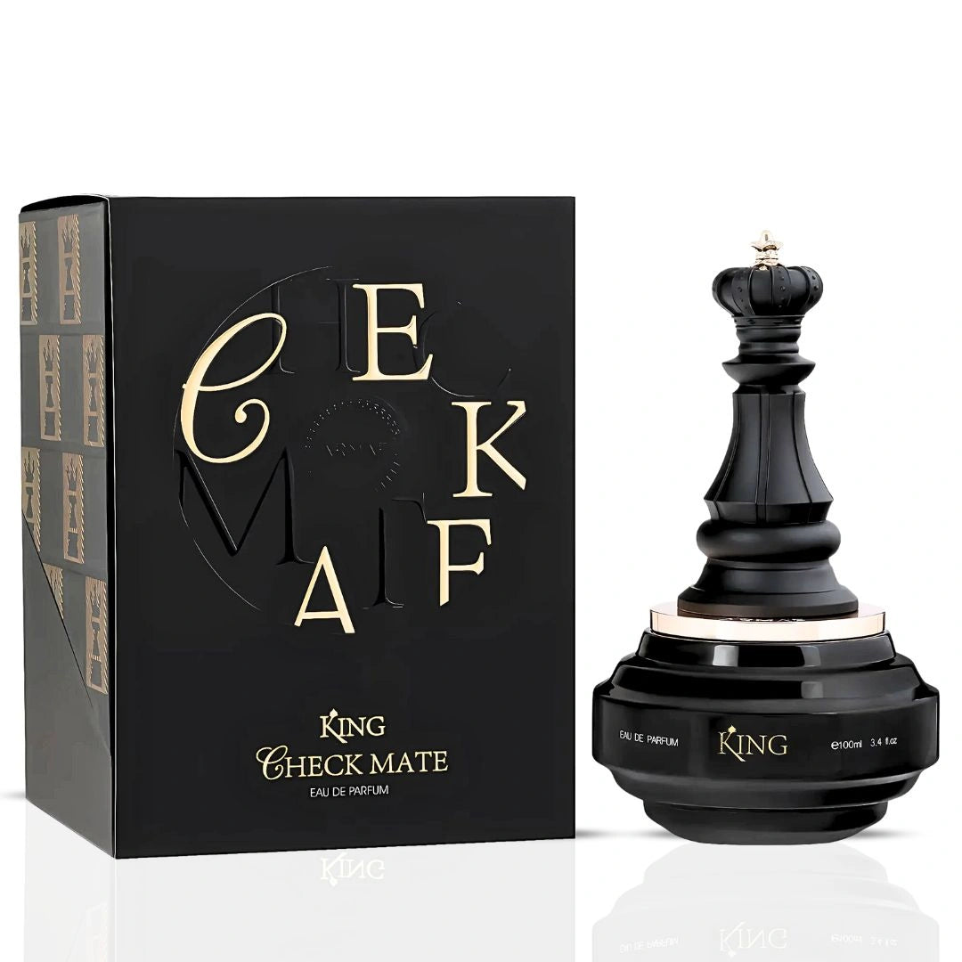 King Check Mate Eau de Parfum Spray 100ml (3.4 oz) by Armaf | Decadent as Dessert, Refined as Royalty - Intense Oud