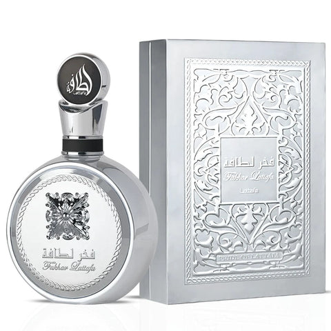 Fakhar Platin Eau de Parfum Spray 100ml (3.4 oz) by Lattafa | A Scent That Never Plays It Safe - Intense Oud