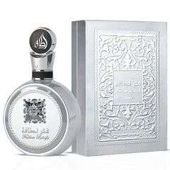 Fakhar Platin Eau de Parfum Spray 100ml (3.4 oz) by Lattafa | A Scent That Never Plays It Safe - Intense Oud