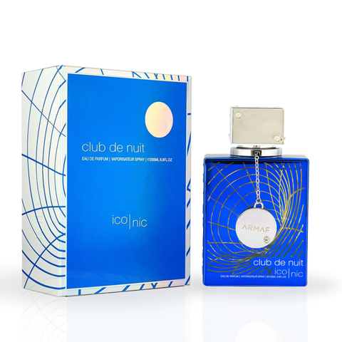 Armaf Club De Nuit Iconic Eau de Parfum spray 200ML bottle with sleek design and black cap, ideal for men's fragrance collection