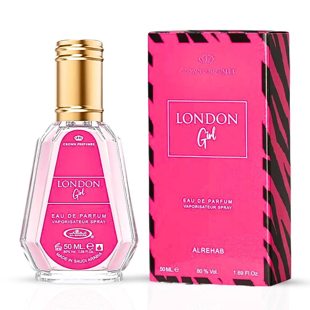 London Girl Eau De Parfum Spray 50ML (1.7 OZ) By Al Rehab | A Sweet & Sophisticated Blend Of Juicy Fruits, Delicate Florals & Vanilla. - Intense Oud