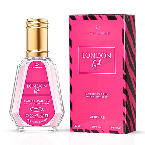 London Girl Eau De Parfum Spray 50ML (1.7 OZ) By Al Rehab | A Sweet & Sophisticated Blend Of Juicy Fruits, Delicate Florals & Vanilla. - Intense Oud