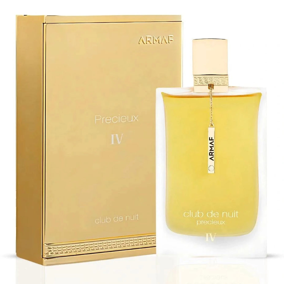 Armaf Club de Nuit Précieux IV Extrait de Parfum 55ml EDP bottle with elegant design and branding.