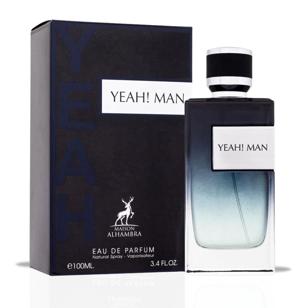 Yeah! Man Eau De Parfum Spray 100ML (3.4 OZ) By Maison Alhambra | A Vibrant Blend Of Fresh Fruits, Aromatic Herbs & Woody Base.