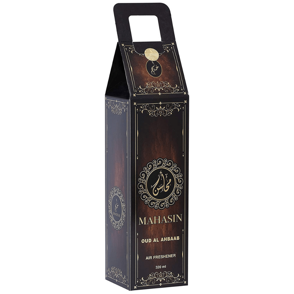 Mahasin Oud Al Ahbaab Air Freshener - 320 ML by Khadlaj - Intense oud
