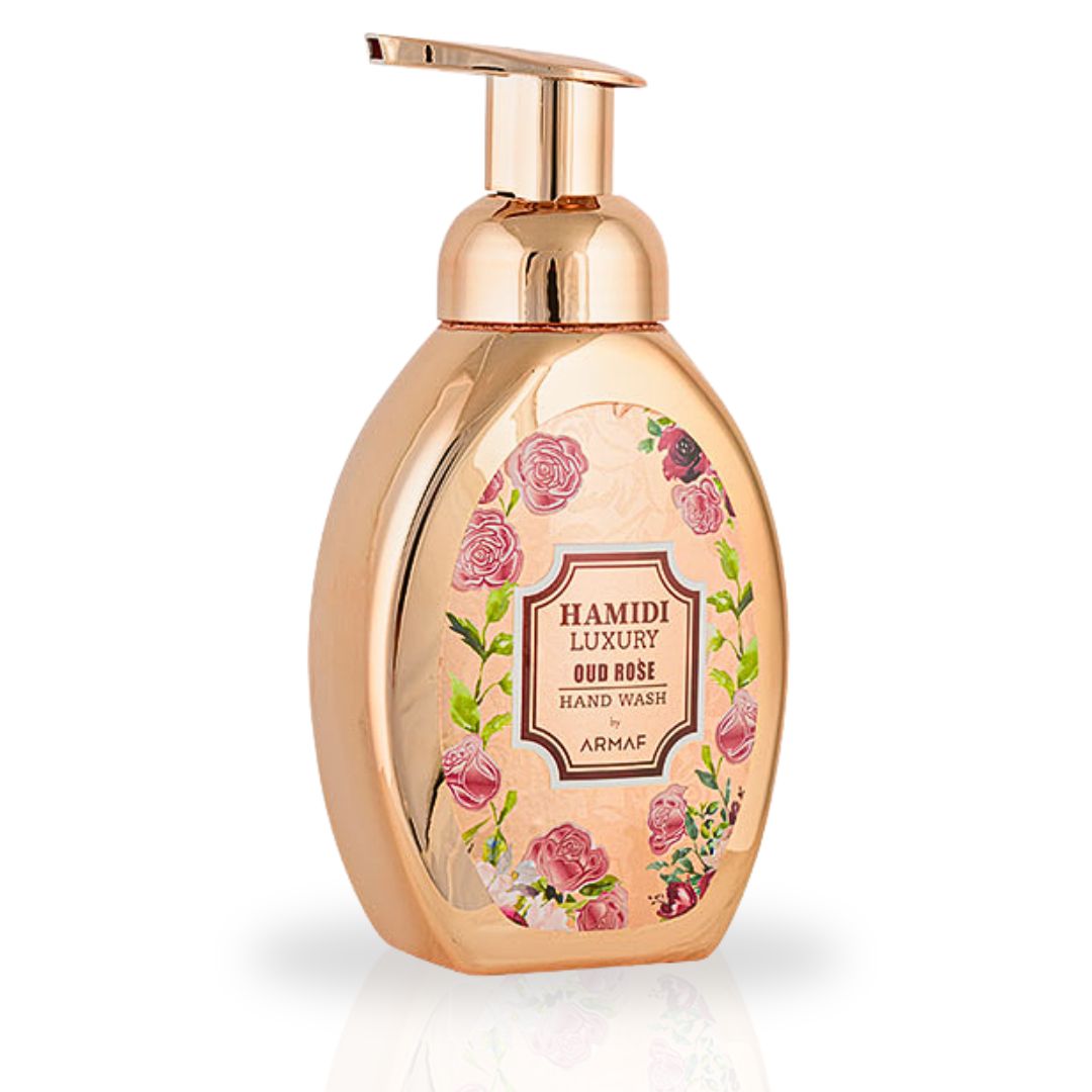 LUXURY OUD ROSE HAND WASH 350ML (11.9 OZ) By Hamidi | Enticing & Ultra Moisturizing, Rejuvenates The Skin. - Intense Oud