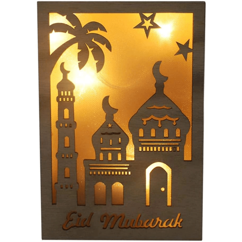 Ramadan Eid Mubarak Islamic Light Up Frame - Eid Mubarak Mosque - Intense oud