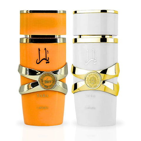 Yara Tous & Yara Moi EDP Sprays 100ML (3.4 OZ) By Lattafa | The Ultimate Duo For An Unforgettable Scent Experience. (BUNDLE) - Intense Oud