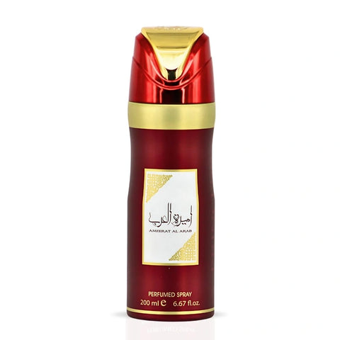 Ameerat Al Arab Deodorant Spray 200ML (6.7 OZ) by Lattafa | Fresh, Graceful & Gently Opulent—A Scent Fit for a Queen - Intense Oud