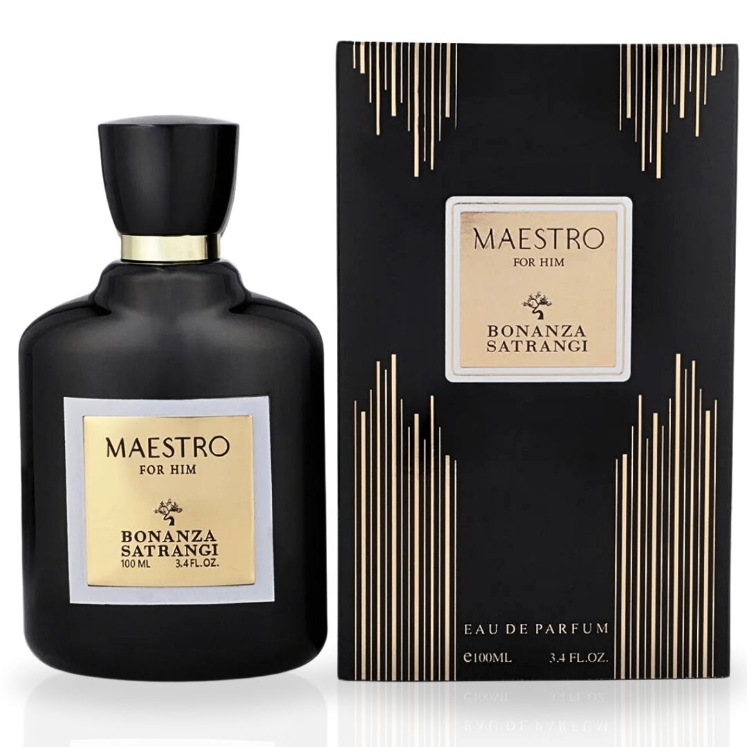 Maestro For Him EDP Spray 100ML (3.4 OZ) by Bonanza Satrangi | Long Lasting, Citrusy, Floral, Musky, Luxurious Fragrance. - Intense Oud