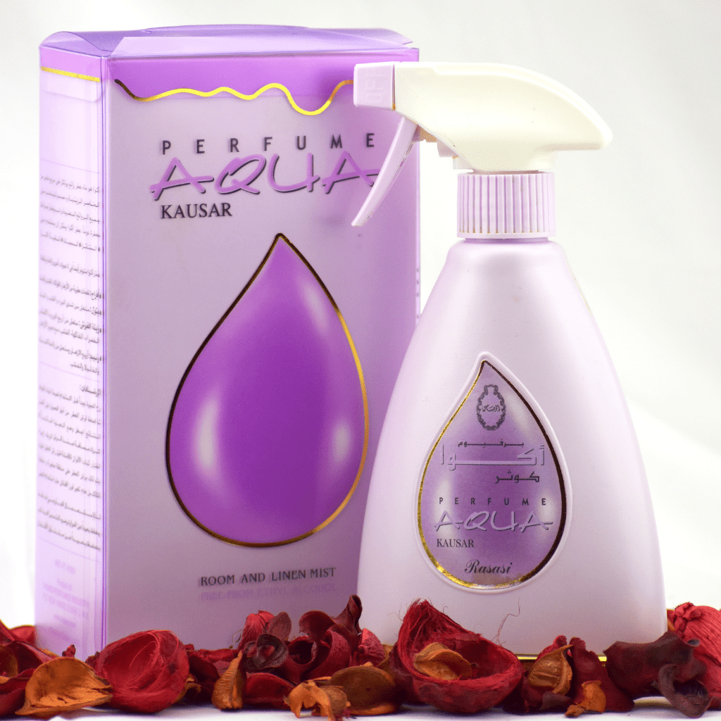 Aqua Kausar Air Freshener-375ml by Rasasi - Intense oud