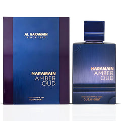 Amber Oud Dubai Night Extrait De Parfum Spray 100ML (3.4 OZ) By Al Haramain | A Luxurious Blend Of Spicy Saffron, Rich Agarwood & Amber, Balanced With floral & Woody Notes For A Captivating Scent. - Intense Oud