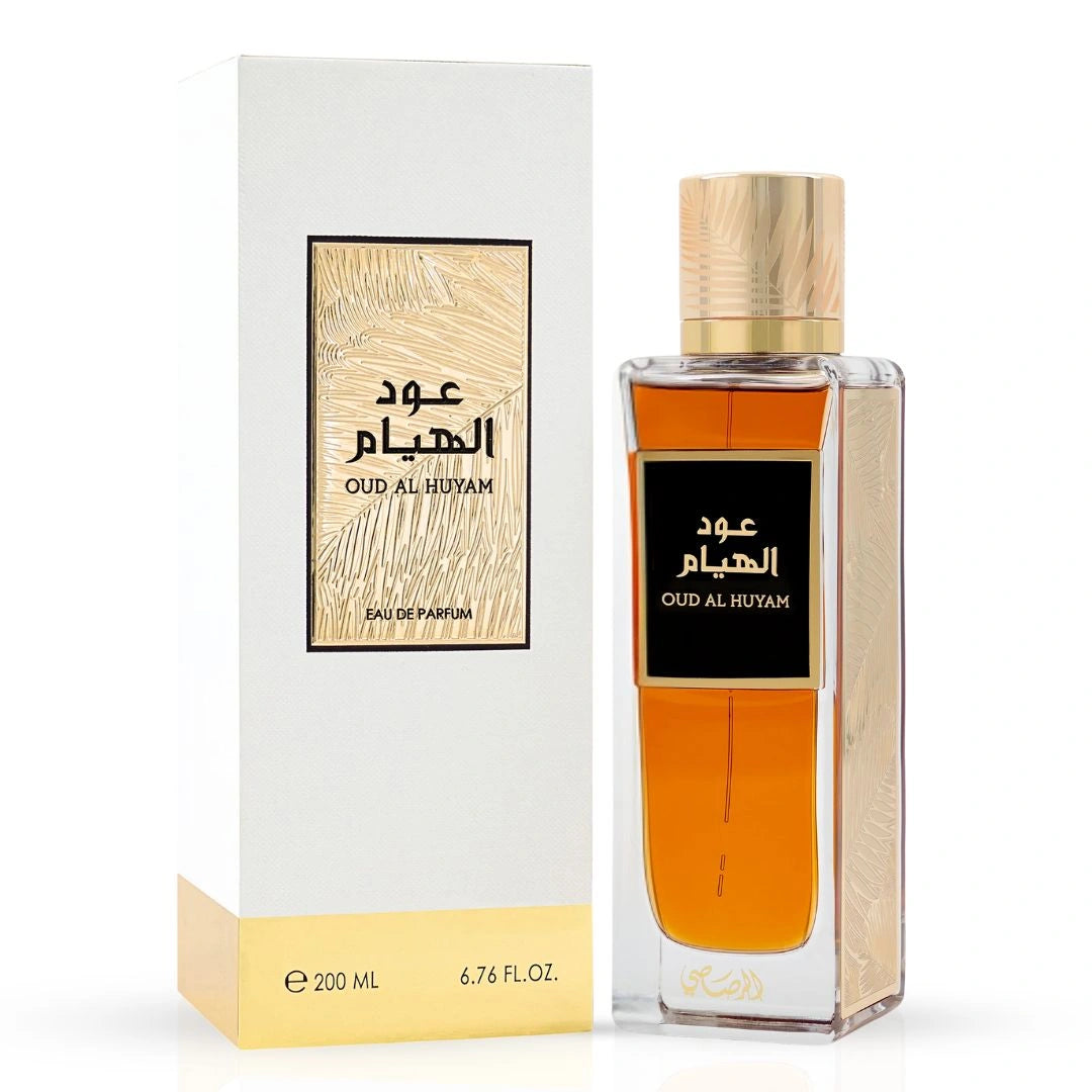 Oud Al Huyam EDP Spray 200ML (6.76 OZ) by Rasasi | Long Lasting, Refreshing, Floral, Luxurious Unisex Scent. - Intense Oud