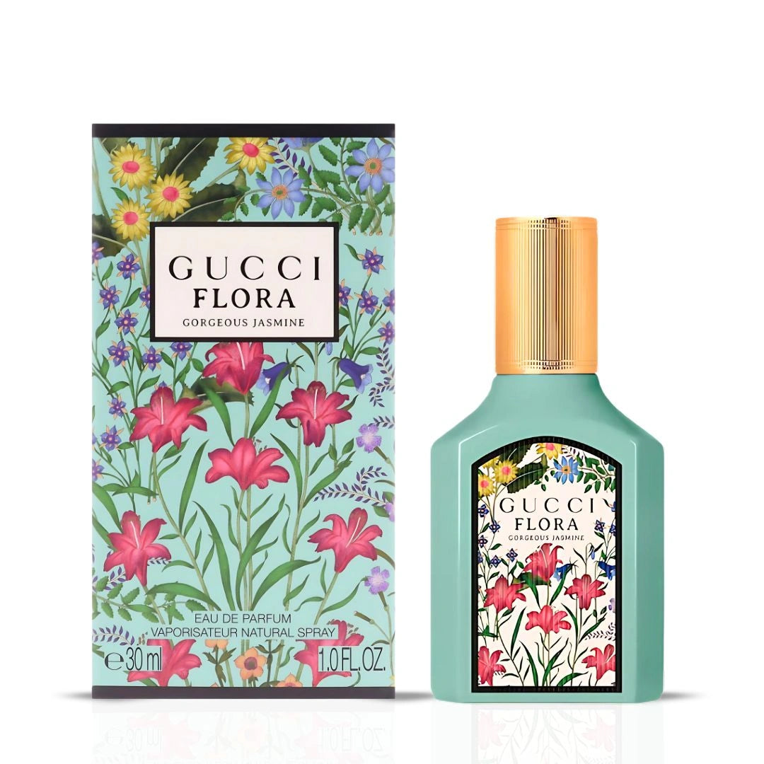 Gucci Flora Gorgeous Jasmine Eau de Parfum Spray 30ml (1.0 oz) | Where Radiant Florals Meet Bold Femininity