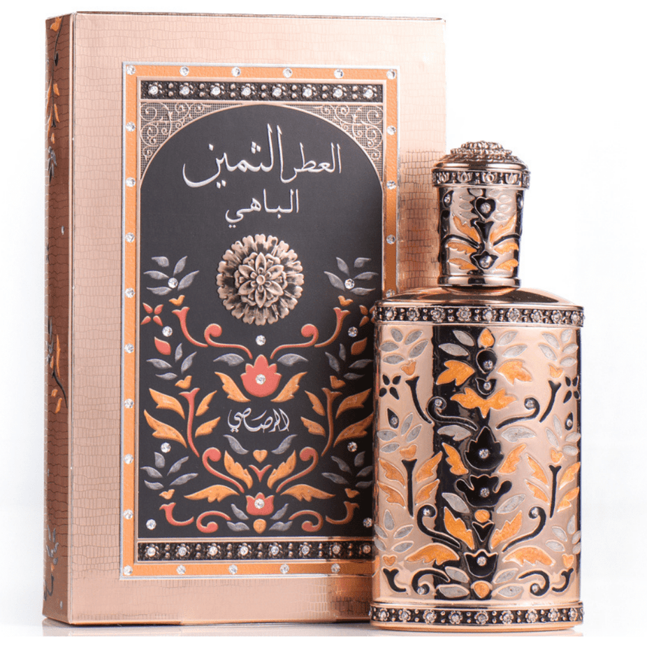 Rasasi Attar Al Thameen Al Bahy EDP 30ml perfume bottle with elegant design and branding on the label.