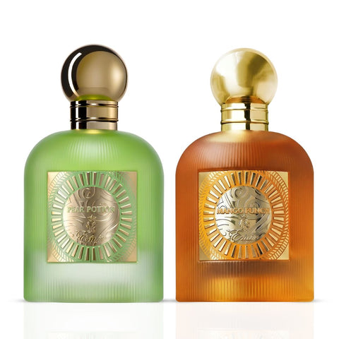 Pear Potion & Mango Punch Eau de Parfum Sprays 100ml (3.4 oz) by Paris Corner (Bundle)