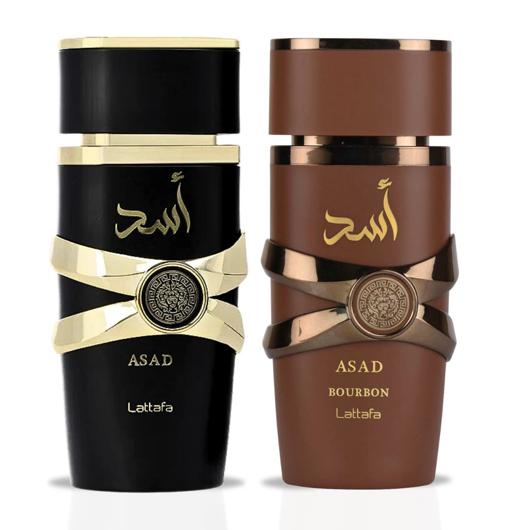 Asad & Asad Bourbon EDP Sprays 100ML (3.4 OZ) By Lattafa | Long Lasting, Spicy, Sweet & Indulgent. (APEX BUNDLE) - Intense Oud