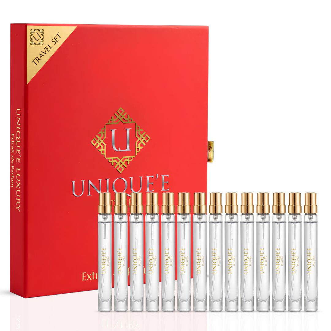 Travel Discovery Set 154ml (14 x 11ml) Eau de Parfum Tester Collection by Unique'e Luxury