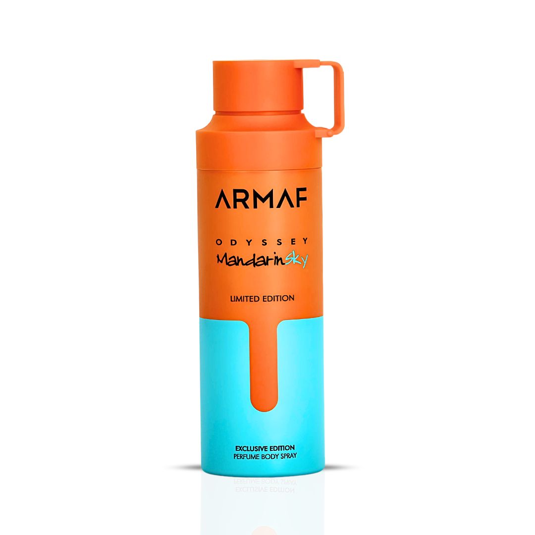 Odyssey Mandarin Sky Limited Edition Deodorant Spray 200ml (6.8 oz) by Armaf | Fresh, Rich & Unforgettable - Intense Oud
