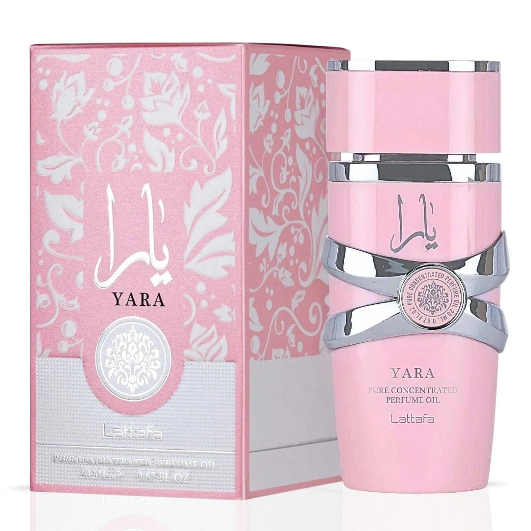 Yara Concentrated Perfume Oil 20ml (0.67 oz) by Lattafa | A Playful Symphony of Sweetness & Elegance - Intense Oud