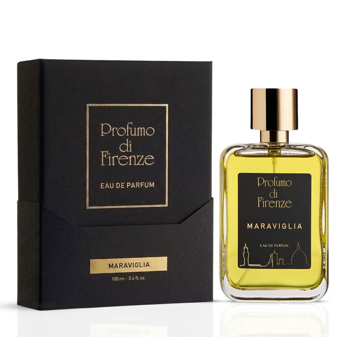 Profumo di Firenze Maraviglia Eau de Parfum spray 100ml with elegant bottle and floral design