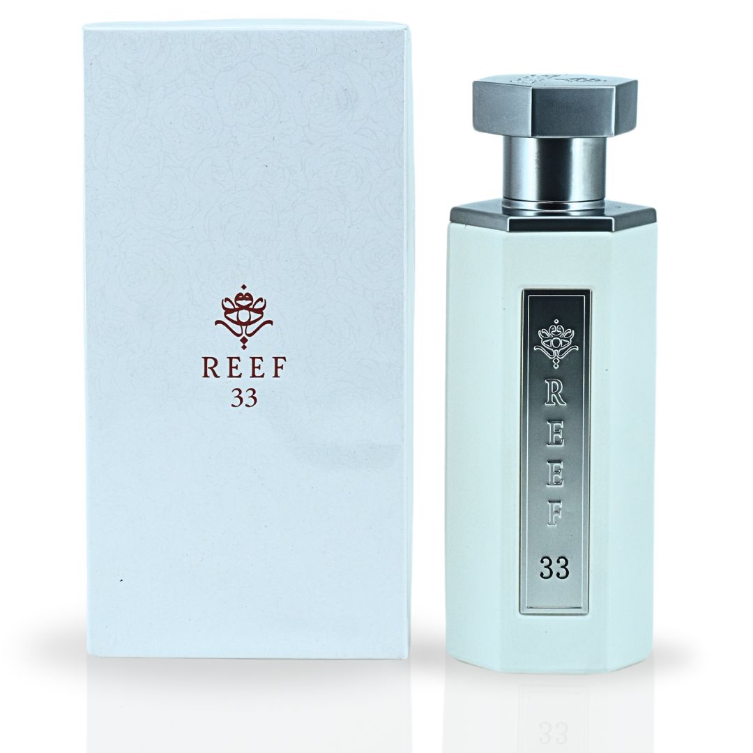 Reef 33 White - EDP Spray 100ML (3.4 OZ) By Reef Perfumes | Long Lasting & Luxurious Fragrance. - Intense Oud