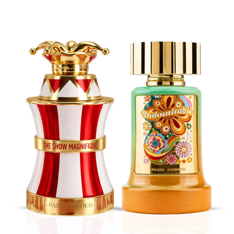 The Show Magnifique & Indomitable Eau De Parfum Sprays 100ml (3.4 oz) By Paris Corner (Bundle)