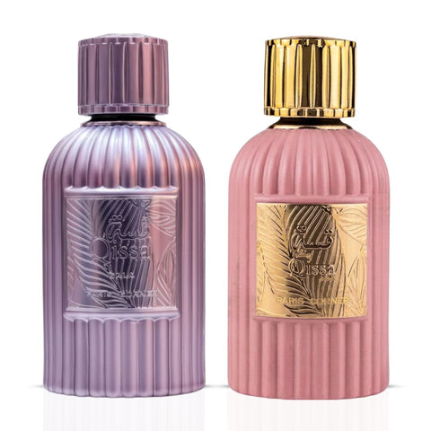 Qissa Gala & Qissa Pink Eau de Parfum Sprays 100ml (3.4 oz) by Paris Corner (Bundle)