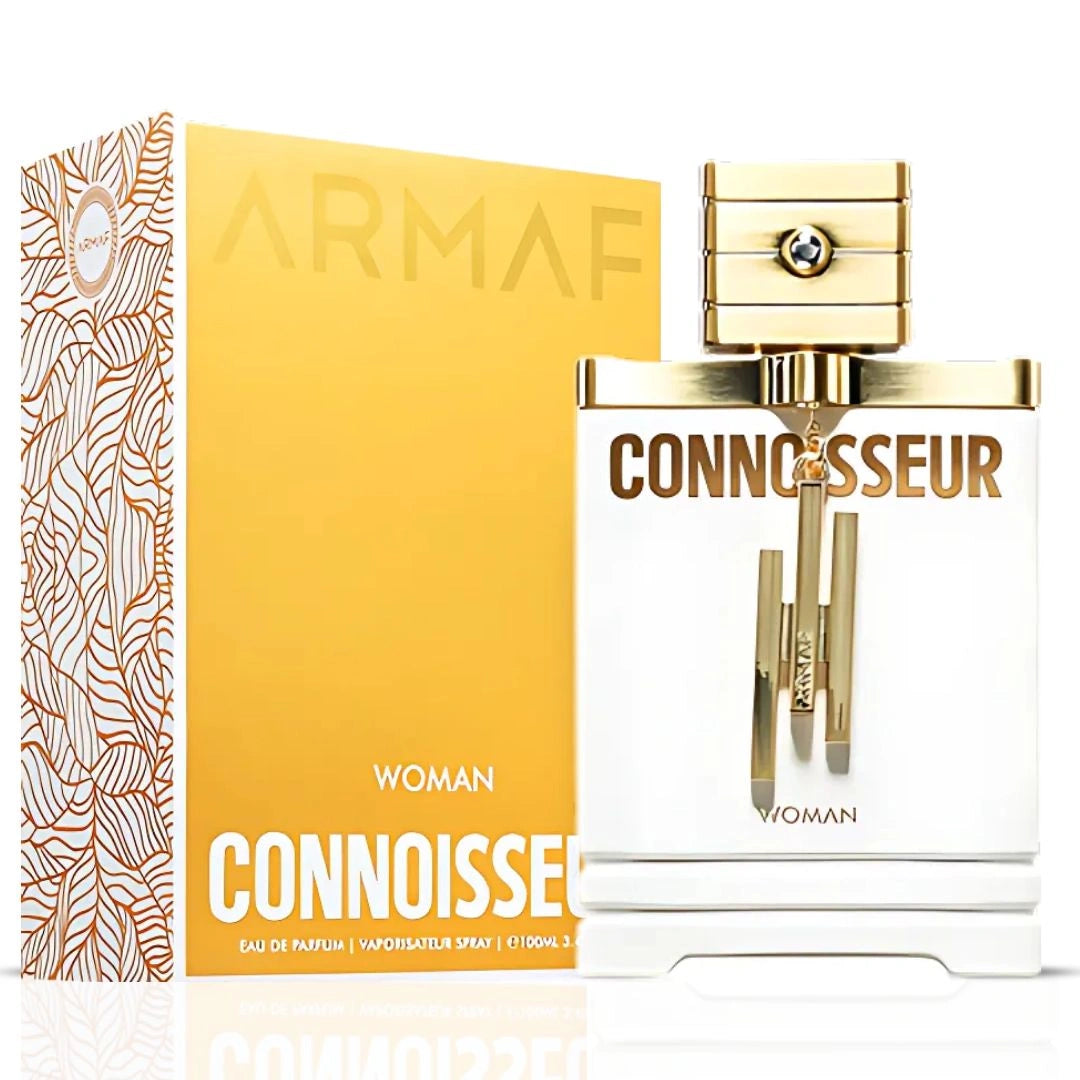 Connoisseur Woman Eau de Parfum Spray 100ml (3.4 oz) by Armaf | Juicy Citrus & Blossoming Florals Wrapped in Vanilla - Intense Oud