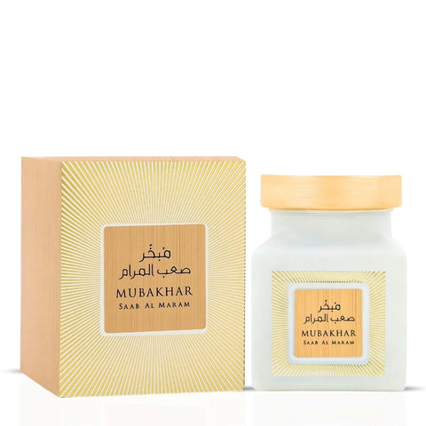 Mubakhar Saab Al Maram Oudh Moattar Bakhoor 50g by Rasasi | Bright Citrus & Floral Elegance with Warm Woody Depth - Intense Oud