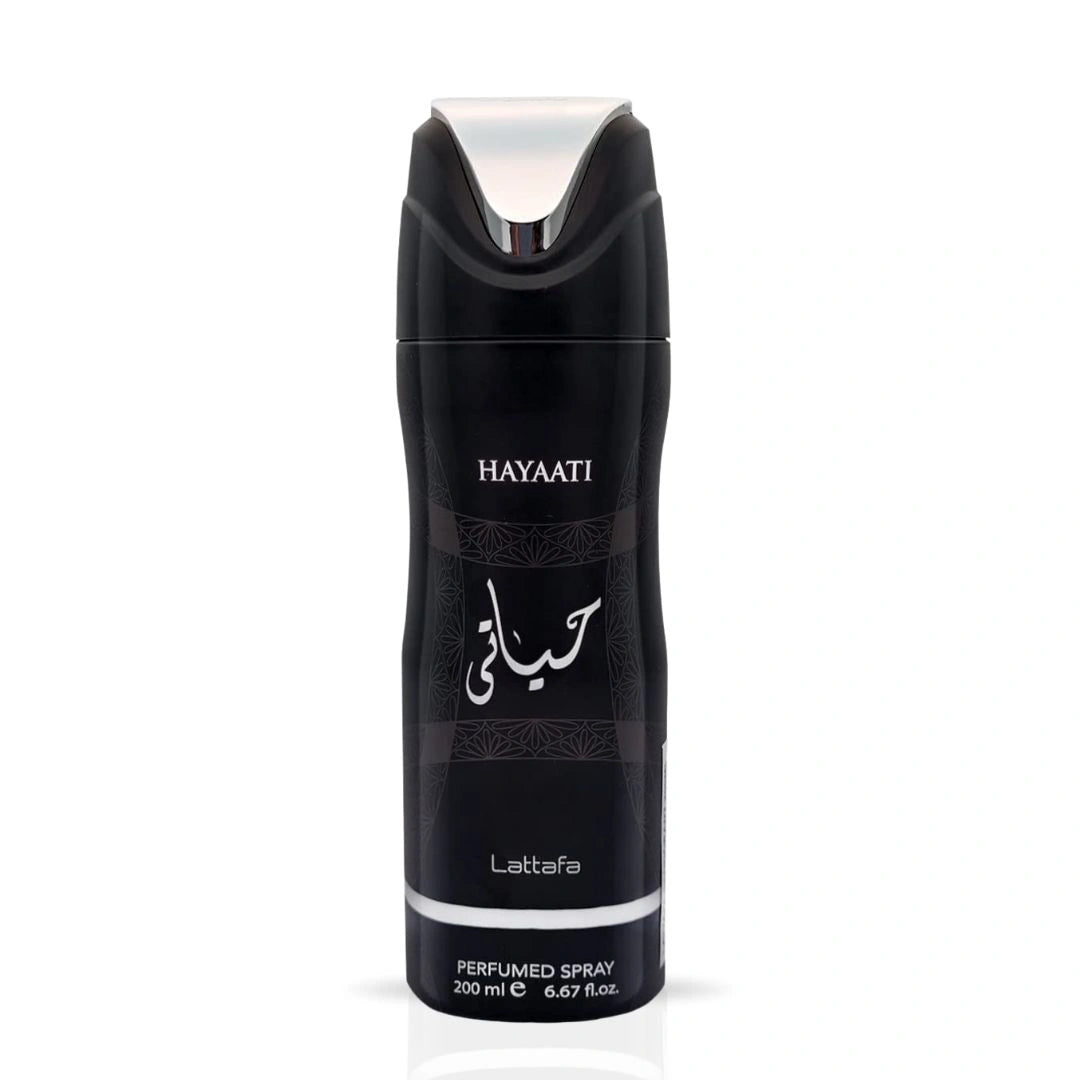 Hayaati Deodorant Spray 200ml (6.7 oz) by Lattafa | The Alchemy of Edge & Allure - Intense Oud