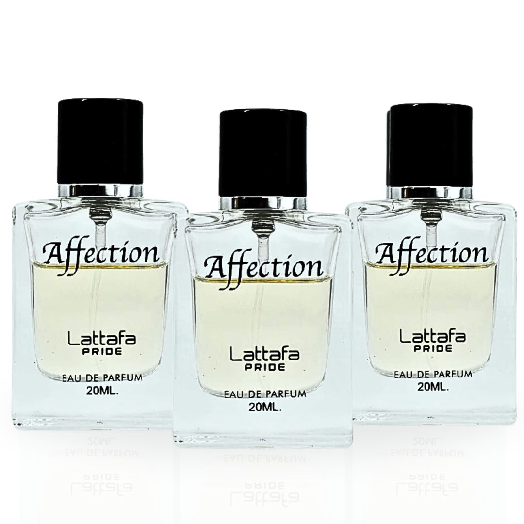 Affection EDP Spray 20ML (0.6 OZ) By Lattafa Pride | Travel Size, Fragrance Miniatures. (PACK OF 3) - Intense Oud