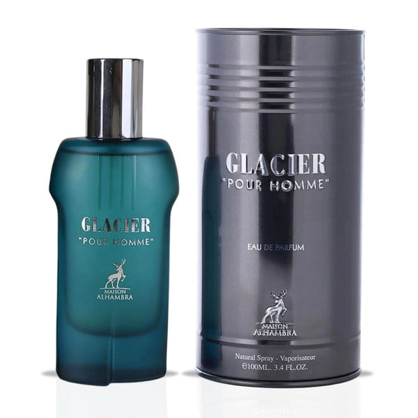 香水(ユニセックス) Maison Alhambra Glacier Pour Homme 100ml Glacier Pour Homme Eau de Parfum Spray 100ml (3.4 oz) by Maison Alhamb