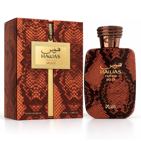 Hawas Private Dulce Extrait De Parfum Spray 100ml (3.38 oz) by Rasasi