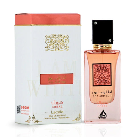 Ana Abiyedh Coral Eau de Parfum Spray 60ml (2.0 oz) by Lattafa | A Tropical Escape in Every Spritz - Intense Oud