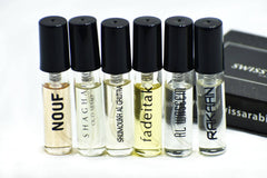 6 SA Sample-Nouf, Shaghaf Oud Abyad, Ghutra, Fadeitak, Al Waseem, Rakaan - Intense oud