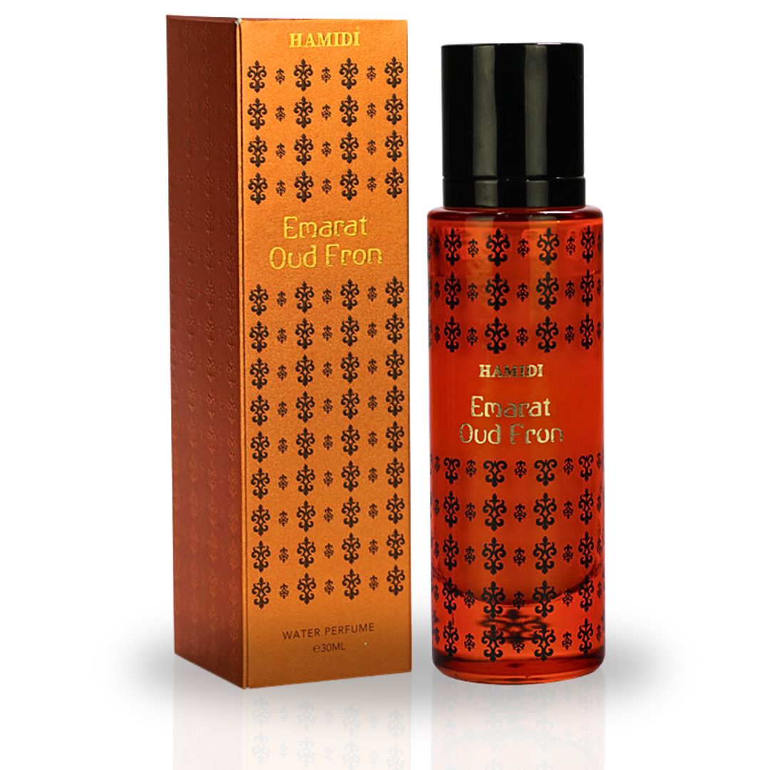 EMARAT OUD FRON Water Perfume Spray 30ML (1.01 OZ) By Hamidi | Elevate Your Senses With This Opulent Fragrance. - Intense Oud