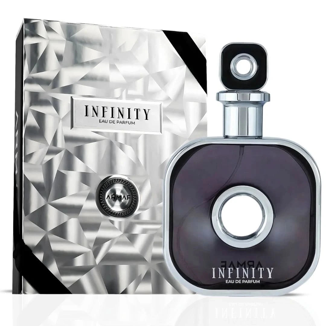 Infinity Silver Eau de Parfum Spray 105ml (3.6 oz) by Armaf | Intense Oud